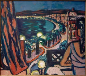 Promenade des Anglais (Nice do hotel à noite)