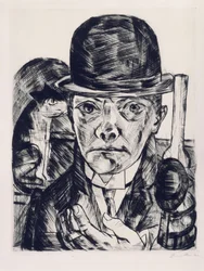 Autorretrato com chapéu-coco