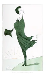 Lord Byron, sacudindo a poeira da Inglaterra de seus sapatos, 1904.