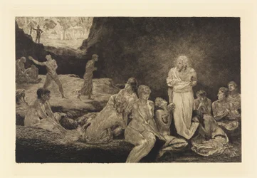Cristo e as pecadoras (Uma vida, opus VIII, prancha 13)