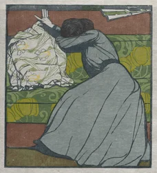 A Almofada (Martha Kurzweil sentada em um divã)