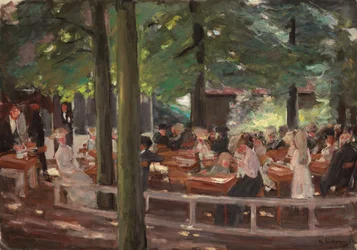 Cervejaria em Laren, Estudo; Jardim da cerveja em Laren, estudo, 1903