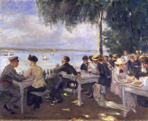 Restaurante ao ar livre junto ao Havel. Nikolskoe