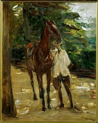 Noivo com cavalo (ofegante)