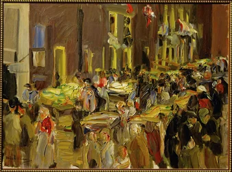Jodenbreestraat em Amesterdão (pintura sobre tela)