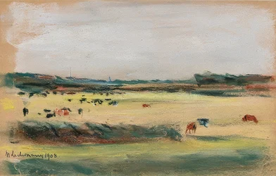 Paisagem com vacas a pastar. 1908