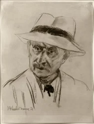 Max Liebermann - Auto-retrato com chapéu Panamá