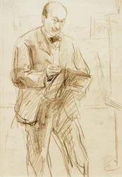 Max Liebermann - Auto-retrato, desenho