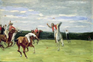 Jogador de polo no Jenischpark, Hamburgo, 1903
