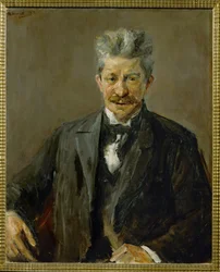 Retrato de Georg Brandes, crítico de arte dinamarquês (pintura sobre tela)