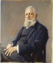 Retrato de Franz Adickes, presidente da câmara de Frankfurt