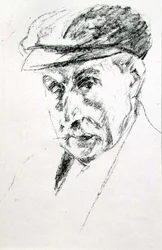 Retrato de um Homem em Boné, possivelmente auto-retrato, depois de 1923 (litho)