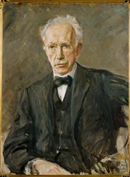 Retrato do compositor Richard Strauss (pintura sobre tela)