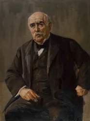 Retrato do banqueiro Eugen Gutmann (óleo sobre tela)