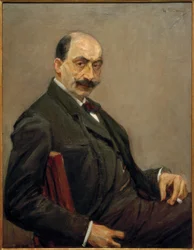 Auto-retrato para a direita com o cigarro na esquerda
