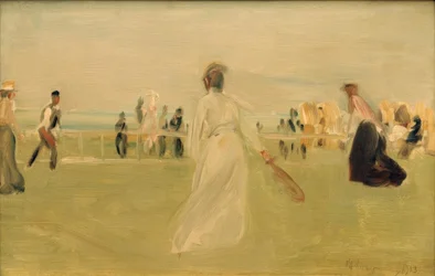 Tenista am Meer