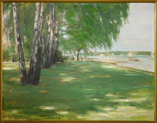 O jardim do artista em Wannsee, Berlim (óleo sobre tela)