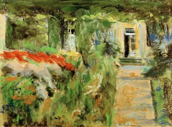 Jardim da frente para o leste