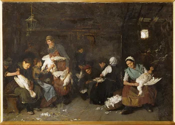 Mulheres a depenar gansos (ofegantes)