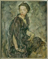 A atriz Tilla Durieux (pintura sobre tela)