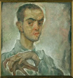 Pintor Egon Schiele (pintura sobre tela)