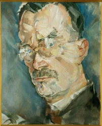 Escritor Thomas Mann (pintura sobre tela)