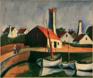 Porto de pescadores em Bornholm