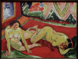 Dois nus femininos no quarto