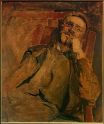 Auto-retrato na cadeira