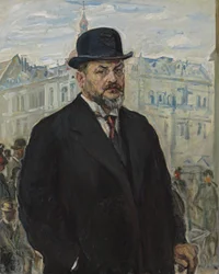 Autorretrato com chapéu preto