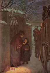 Ilustração para Jane Eyre por Charlotte Bronte (cor litho)