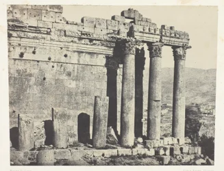 Baalbeck (Heliópolis), Templo de Júpiter, fachada ocidental; Síria