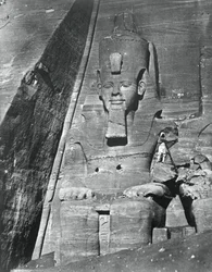 Estátua colossal, Egito, 1852.