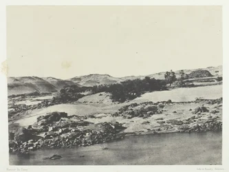 Entrada na Primeira Catarata, Alto Egito, 184951, impresso em 1852.
