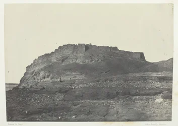 Ibrym Fortress Ancient Premmis, View from the South, Nubia, 1849-1, impresso em 1852.
