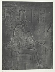 Grande Templo de Ísis em Philoe, Tôth Ibiocéphale, Nubia, 184951, impresso em 1852.