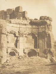 Hemiciclo do recinto dos Templos, Baalbek, 15 de Setembro de 1850.
