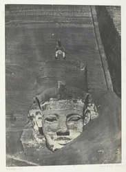 Ibsamboul, Western Colossus Of The Spéos De Phrè, Nubia, 184951, impresso em 1852.