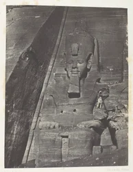 Ibsamboul, Colosse Oriental Du Grand Spéos De Phrè; Nubie, chapa 103 do álbum "Egypte, Nubie, Palestine et Syrie" (1852)