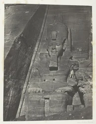 Ibsamboul, Colosse Oriental Du Grand Spéos De Phrè; Nubie, chapa 103 do álbum "Egypte, Nubie, Palestine et Syrie" (1852)