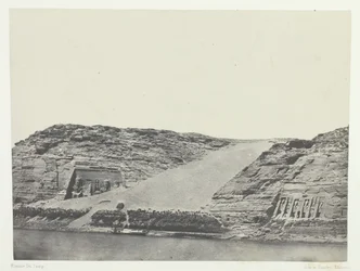 Ibsamboul, The Two Speos, Nubia, 184951, impresso em 1852.