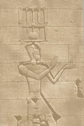 Kalabscheh, escultura da fachada posterior do templo., 1849-51.