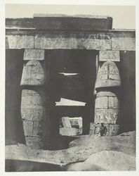 Karnak, Pórtico do Templo de Khons, Tebas, 184951, impresso em 1852.