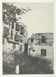 House and Garden in the Frank Quarter, Kairo, 184951, impresso em 1852.