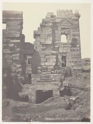 Medinet-Habou, Fachada Norte do Gynécée de Ramsès-Méiamoun; Tebas