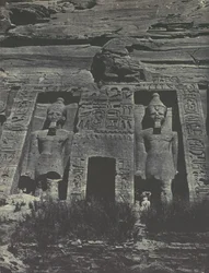 Núbia. Ibsambul. Entrada para os Spéos de Hathor, 1850.