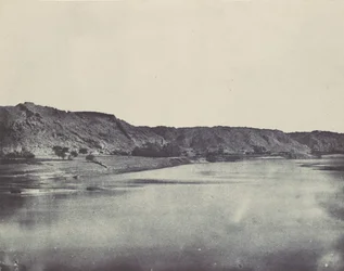 Núbia. Margem Leste da Aldeia do Nilo de Bab. Vista tirada a sul de Philoe, 1850.