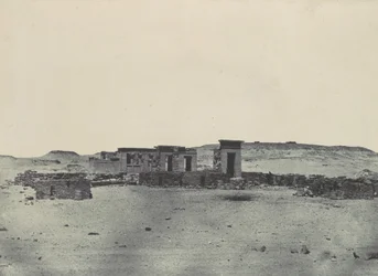 Núbia. Templo e Aldeia de Debod. Parembol do itinerário de Antonin, 1850.