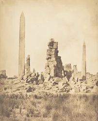 Obeliscos do Palácio de Karnac Thebes, 1849-50.