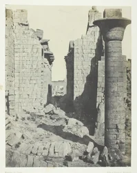 Karnak Palace, Court of the Bubastites e Main Entrance to the Hypostyle Hall, Thebes, 184951.